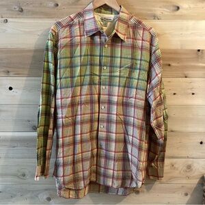 Tommy Bahama plaid button down shirt